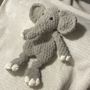 Hand crocheted stuffed animal - elephant